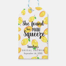 Sie fand ihr Haupt Squeeze Lemon Brautparty Geschenkanhänger