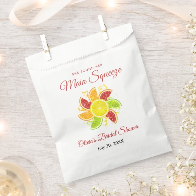 Sie fand ihr Haupt Squeeze Lemon Brautparty Geschenktütchen (Ausgeschnitten)
