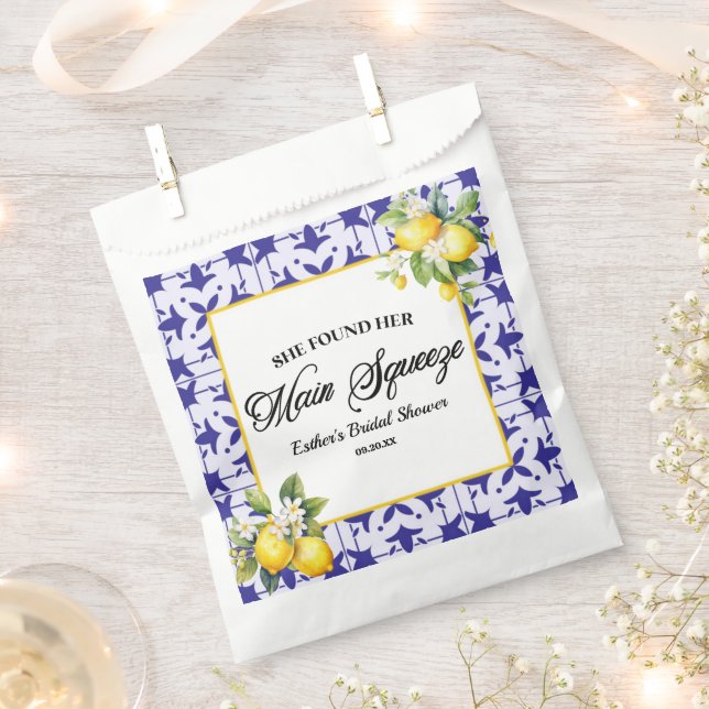 Sie fand ihr Haupt Squeeze Lemon Brautparty Geschenktütchen (Ausgeschnitten)