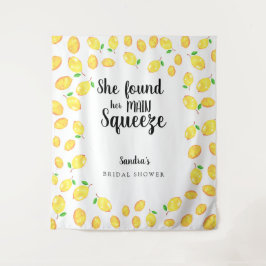 Sie fand ihr Haupt Squeeze Lemon Brautparty Gestoc Wandteppich