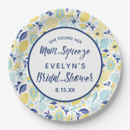 Sie fand ihr Haupt Squeeze Lemon Brautparty Pappteller