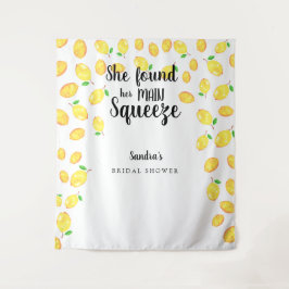 Sie fand ihr Haupt Squeeze Lemon Brautparty Wandteppich