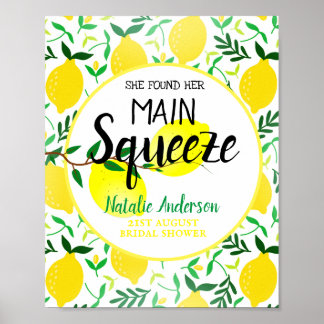 Sie fand ihr Haupt-Squeeze-Lemons-Brautparty Poster