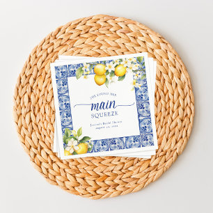 Sie fand ihr Haupt-Squeeze-Lemons-Brautparty Serviette