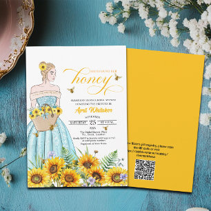 Sie fand ihr Honey QR Code Brautparty Einladung