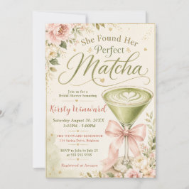 Sie fand ihr perfektes Matcha-Brautabschiedsparty Einladung