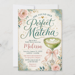 Sie fand ihr perfektes Matcha-Brautjunggesellinnen Einladung
