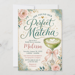 Sie fand ihr perfektes Matcha-Brautjunggesellinnen Einladung