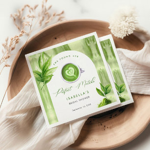 Sie fand ihr perfektes Matcha elegante Bridal Show Serviette