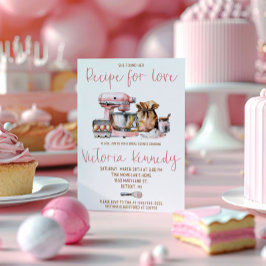 Sie fand ihr Rezept für die Liebe! Brautparty Einladung