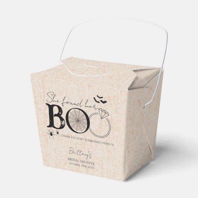 Sie fand ihr rustikales Halloween-Brautparty Geschenkschachtel (Vorderseite)