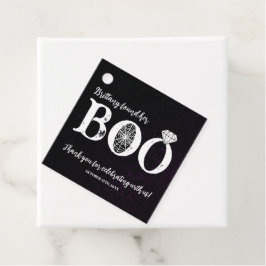 Sie fand ihr schwarzes Halloween-Brautparty Geschenkanhänger