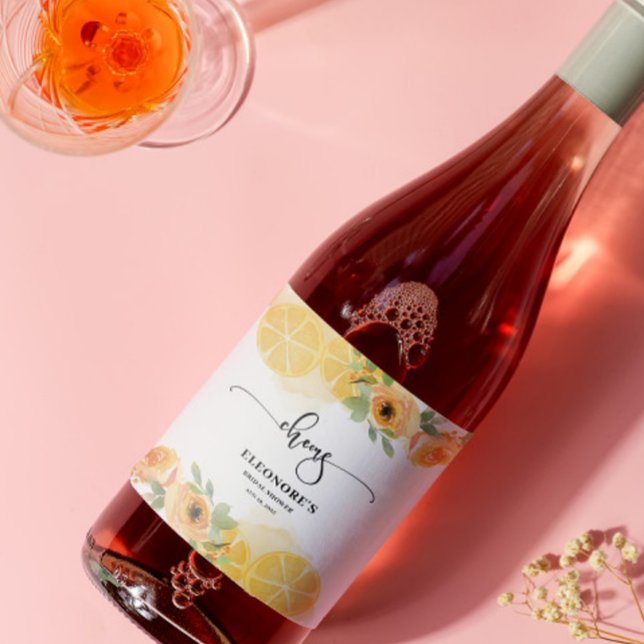 Sie fand ihr Squeeze Cheers Brautparty Weinetikett (Von Creator hochgeladen)