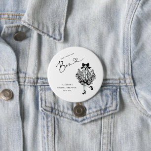 Sie fand ihre Boo-Geister-Blumen-Bridal-Shower Button