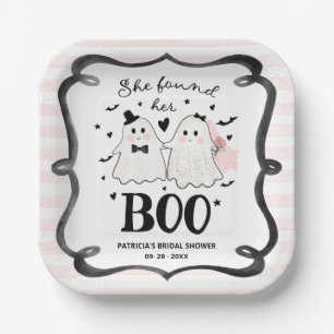Sie fand ihre Boo Halloween Brautparty   Pappteller