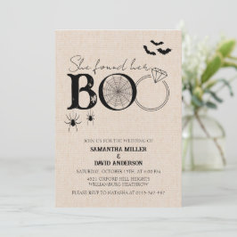 Sie fand ihre Boo-Rustikale Hochzeit Einladung