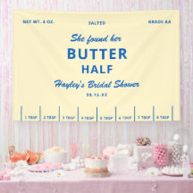 Sie fand ihre Butter-Halb-Hochzeits-Party