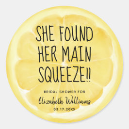 Sie fand ihre Haupt-Squeeze-Limousine Runder Aufkleber