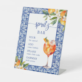 Sie fand ihre Haupt Squeeze Spritz Bar Sockelschild