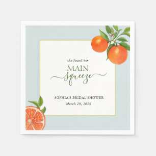 Sie fand ihre Hauptpresse Orange Bridal Serviette
