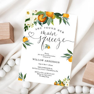 Sie fand ihre Main Squeeze Bridal Shower Einladung