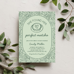 Sie fand ihre perfekte Matcha-Brautjunggesellinnen Einladung