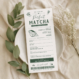 Sie fand ihre perfekte Matcha-Hochzeitseinladung z Einladung