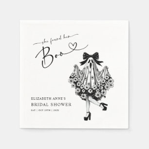 Sie fand ihren Boo-Geister-Blumen-Brautstrauße Serviette