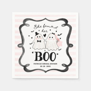 Sie fand ihren Boo Halloween Brautdusche Serviette