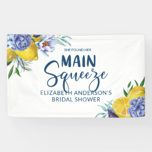 Sie fand ihren Hauptbräutigam Lemon Brautparty Banner