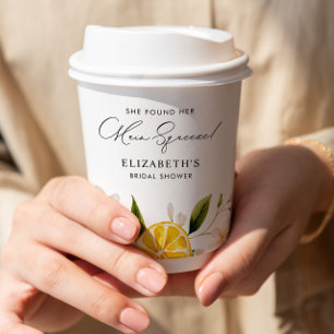 Sie fand ihren Hauptbräutigam-Limonien-Junggeselli Pappbecher