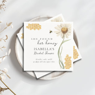 Sie fand ihren Honig Personalisierte Bridal Shower Serviette