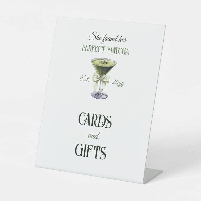 Sie fand ihren perfekten Brautparty-Gefallen Sockelschild (Vorderseite)