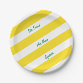 Sie fand ihren wichtigsten Junggeselinnen-Abschied Pappteller