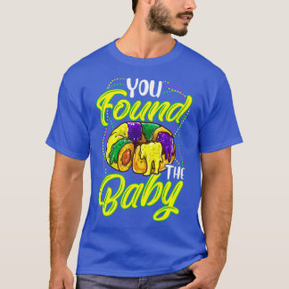 Sie fanden das Baby - Mardi Gras King Cake Beads C T-Shirt