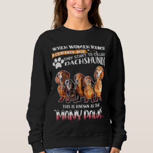 Sie fangen an, Dackel Hundeshirt Premium zu sammel Sweatshirt