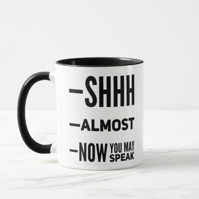 Sie fast jetzt können Sie lustige Kaffee-Tasse spr Tasse (Links)