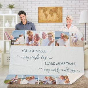 Sie fehlen 10 Foto Border Blue Remembrance Sherpadecke