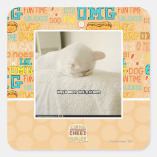 sie finden nie meh hier quadratischer aufkleber