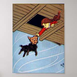 Sie fing Toto durch das Ohr Poster