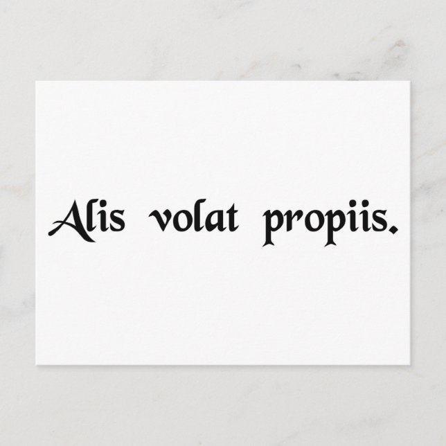 Sie fliegt mit ihren eigenen Flügeln Postkarte (Vorderseite)