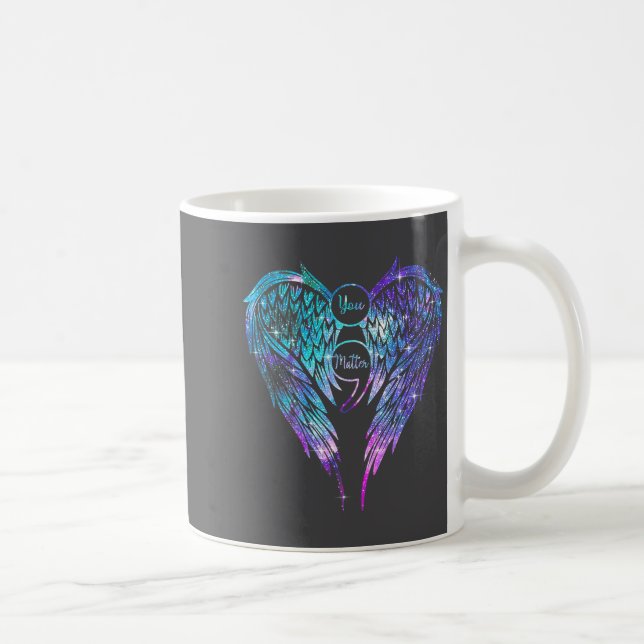 Sie Flügel Suizidpräventionsbewusstsein (auf der R Kaffeetasse (Rechts)