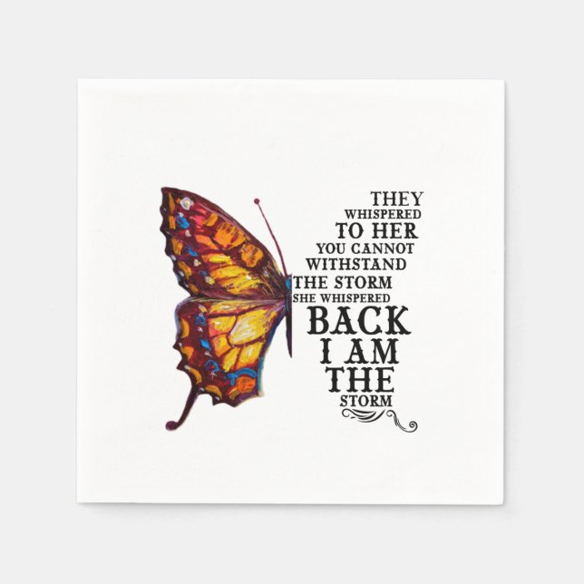 Sie flüstern ihr zu, dass ihr nicht widerstehen kö serviette (Vorderseite)