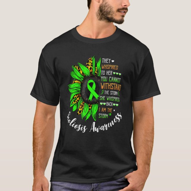 Sie flüstert, ich bin die Storm Scoliose-Bewusstse T-Shirt (Vorderseite)