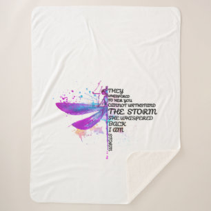 Sie flüsterten ihr zu, dass ihr Sturm nicht aushal Sherpadecke