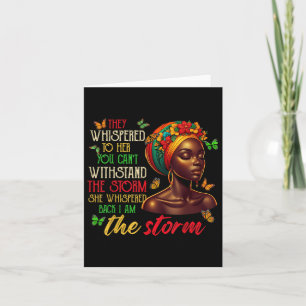 Sie flüsterten ihr zu, ihr sprießt den Sturmschmet Karte