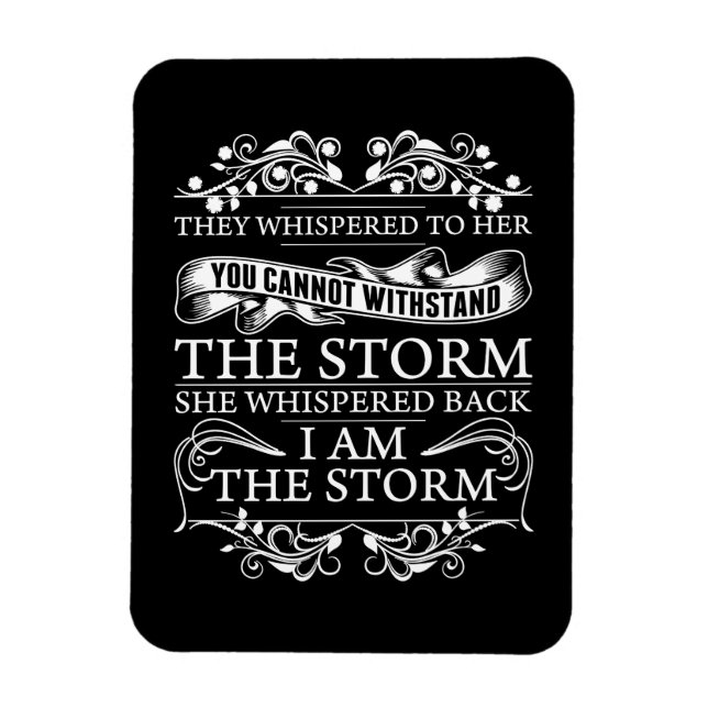 Sie flüsterten ihr zu, sie flüsterte, ich sei der  magnet (Vertikal)