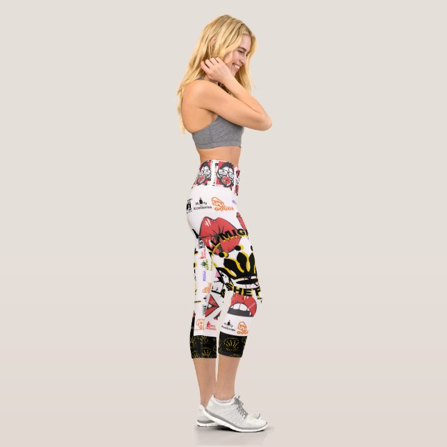 Sie Fly Juicy Lips Capri Pants Leggings (Rechts)