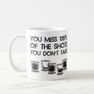 Sie Fräulein 100% der Schüsse, die Sie nicht Kaffeetasse