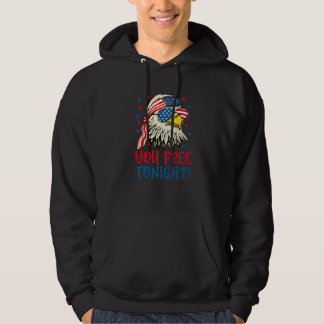 Sie Frei Heute Abend Weißkopfadler Mullet Amerikan Hoodie